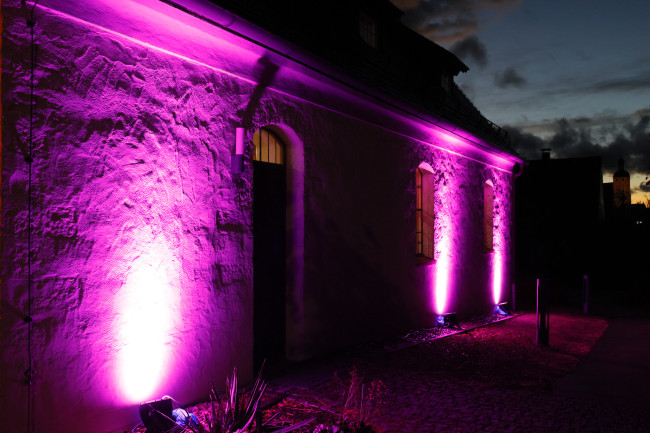 Mystische Beleuchtung der Kirche