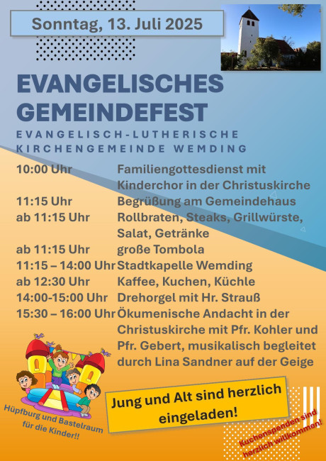 Programm Gemeindefest 2025