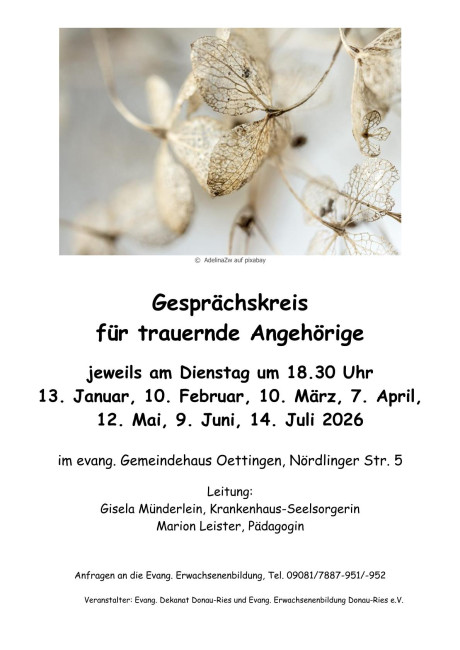 Gesprächskreis für trauernde Angehörige