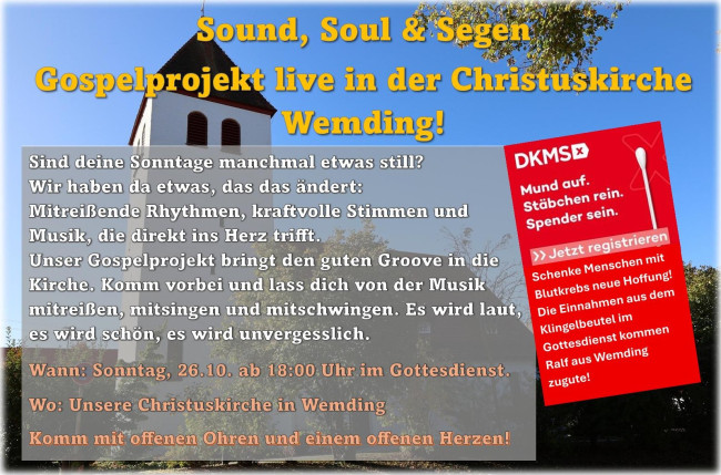 Gottesdienst mit Gospelkonzert