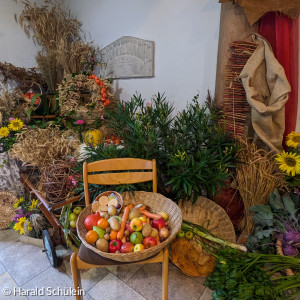 Kirchenschmuck zum Erntedankfest