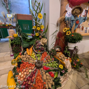 Kirchenschmuck zum Erntedankfest